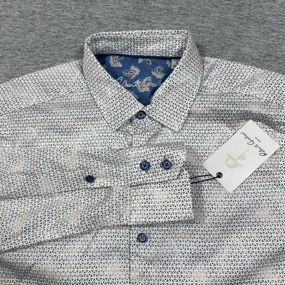 Robert Graham Shirt Mens Small Geometric Akehurst Classic Long Sleeve City NEW
